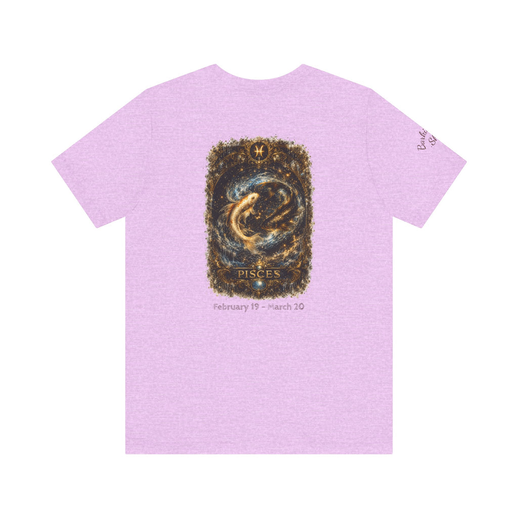 Pisces Zodiac T-Shirt — Mystical Gold Fish Astrology Tee
