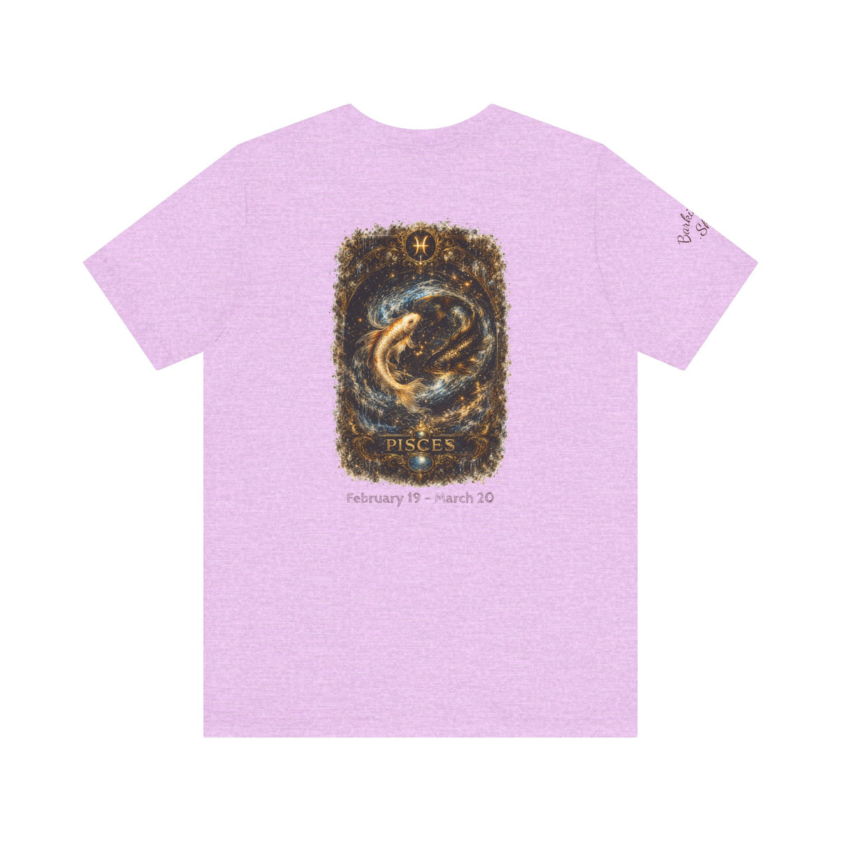Pisces Zodiac T-Shirt — Mystical Gold Fish Astrology Tee