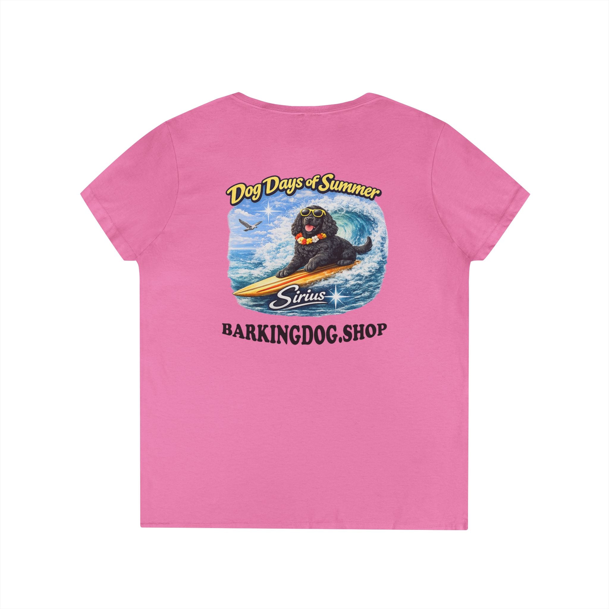 Cocker Spaniel Dog Surfboard T-Shirt Wag On™ Dog Days of Summer