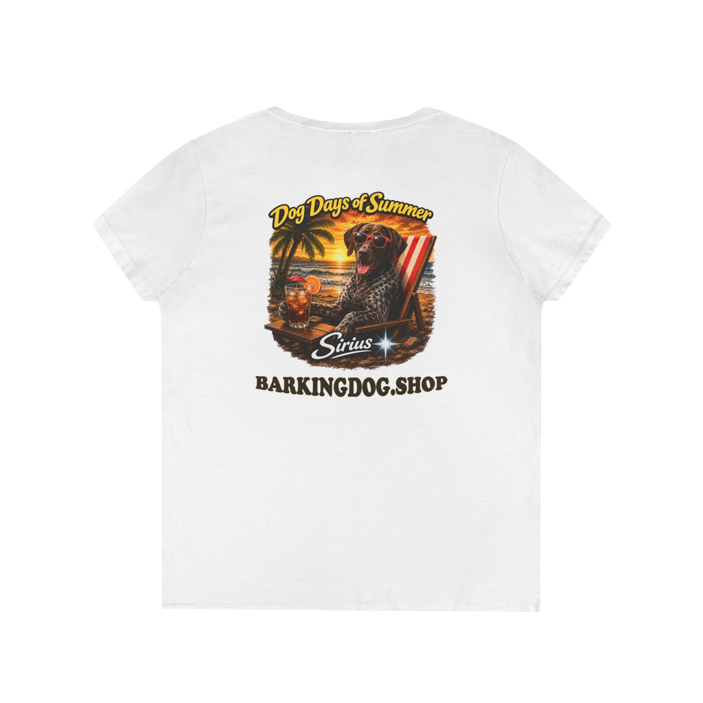 German Shorthair Pointer Beach Chair T-Shirt Wag On™ Dog Days of Summer
