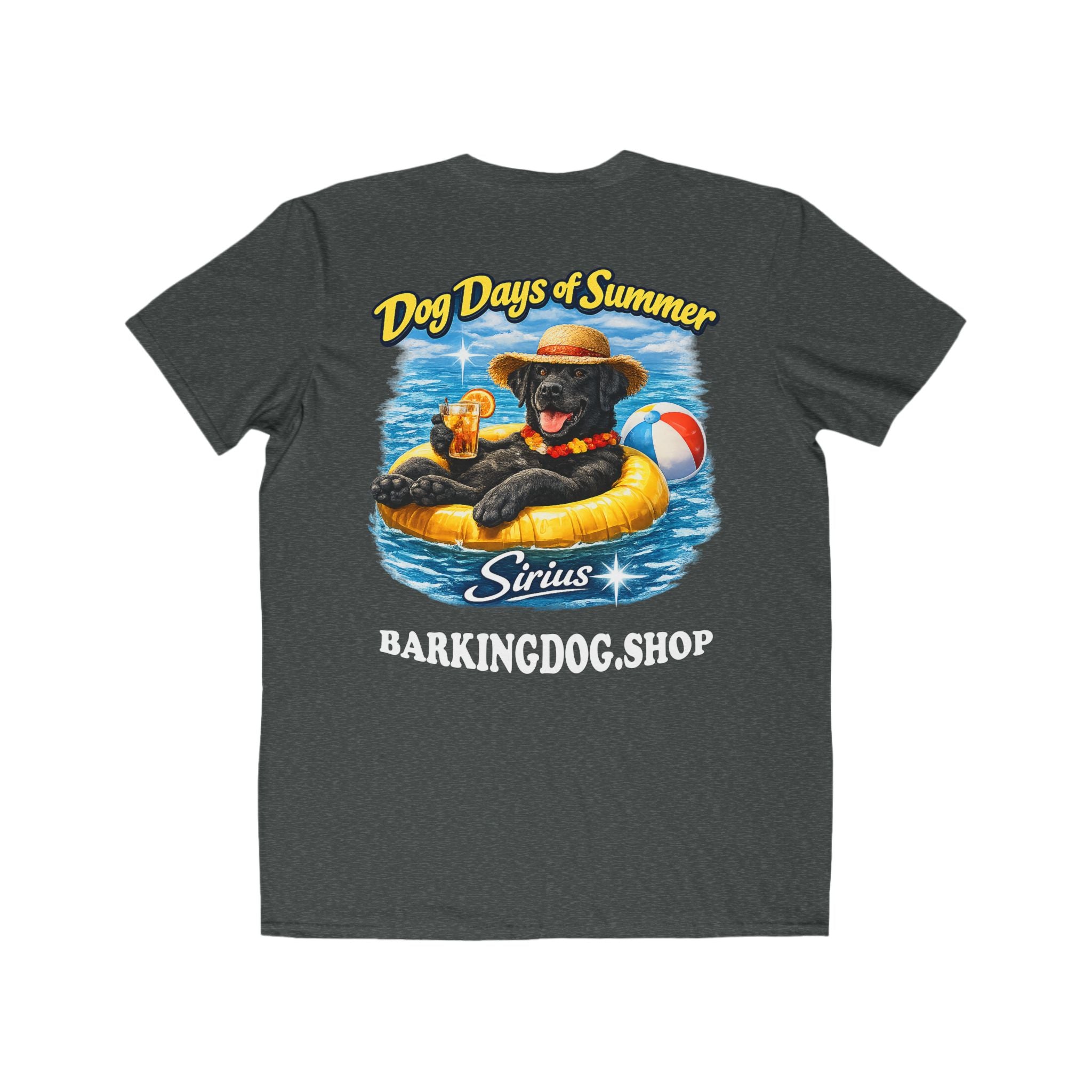 Black Labrador Inner Tube T-Shirt Wag On™ Dog Days of Summer