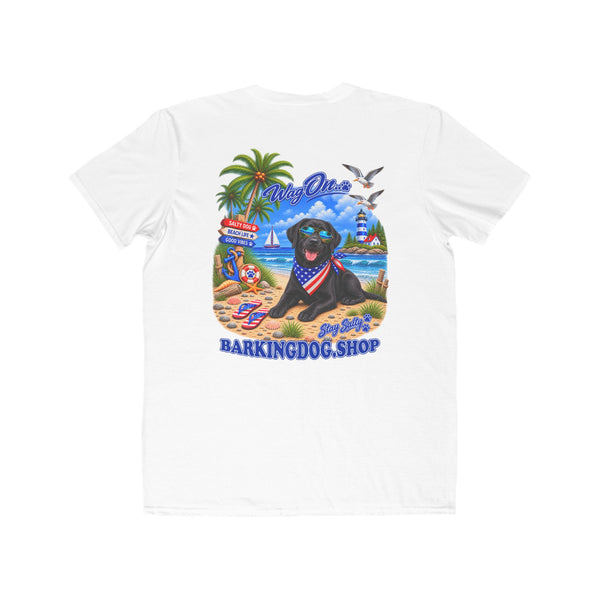 Black Labrador Stay Salty T Shirt Beach Collection Salty Pup Beach Life Graphic Tee Wag On BarkingDog Shop
