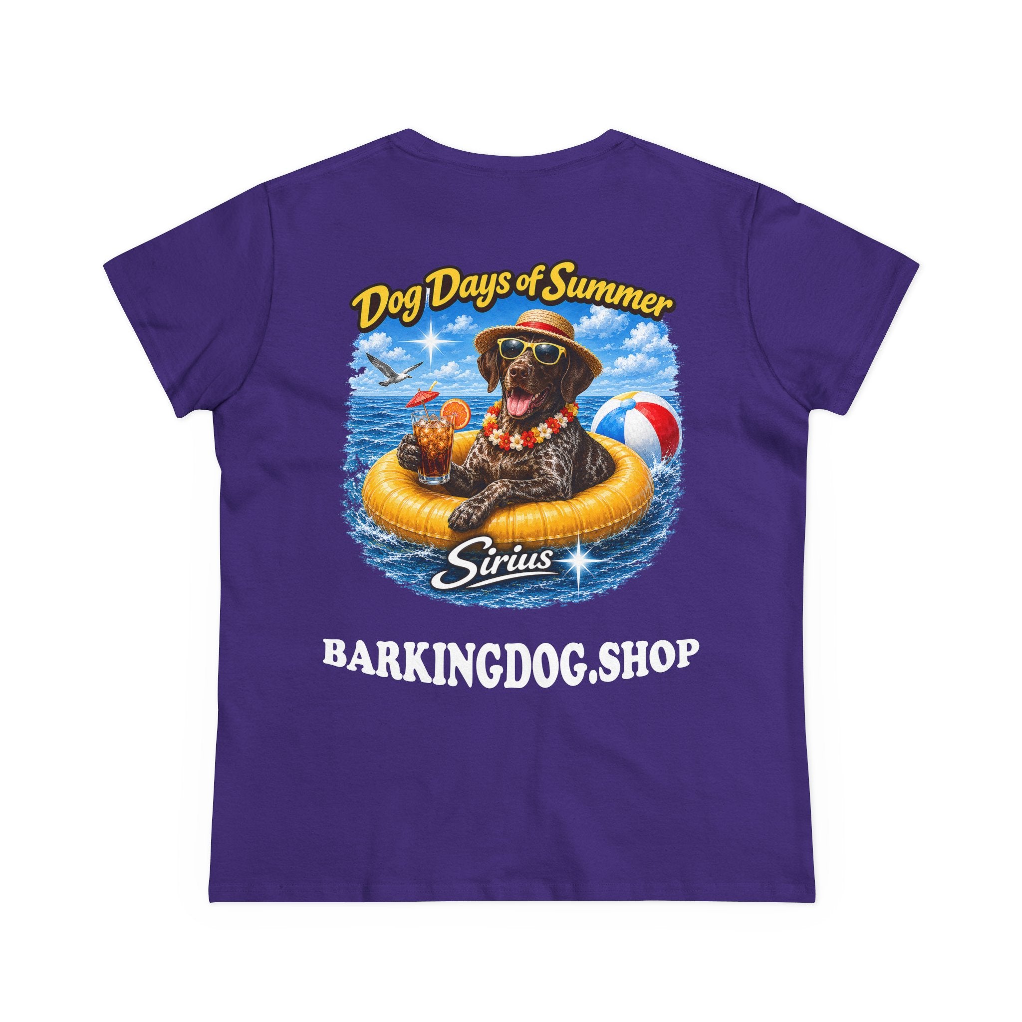German Shorthair Pointer Dog Inner Tube T-Shirt Wag On™ Dog Days of Summer