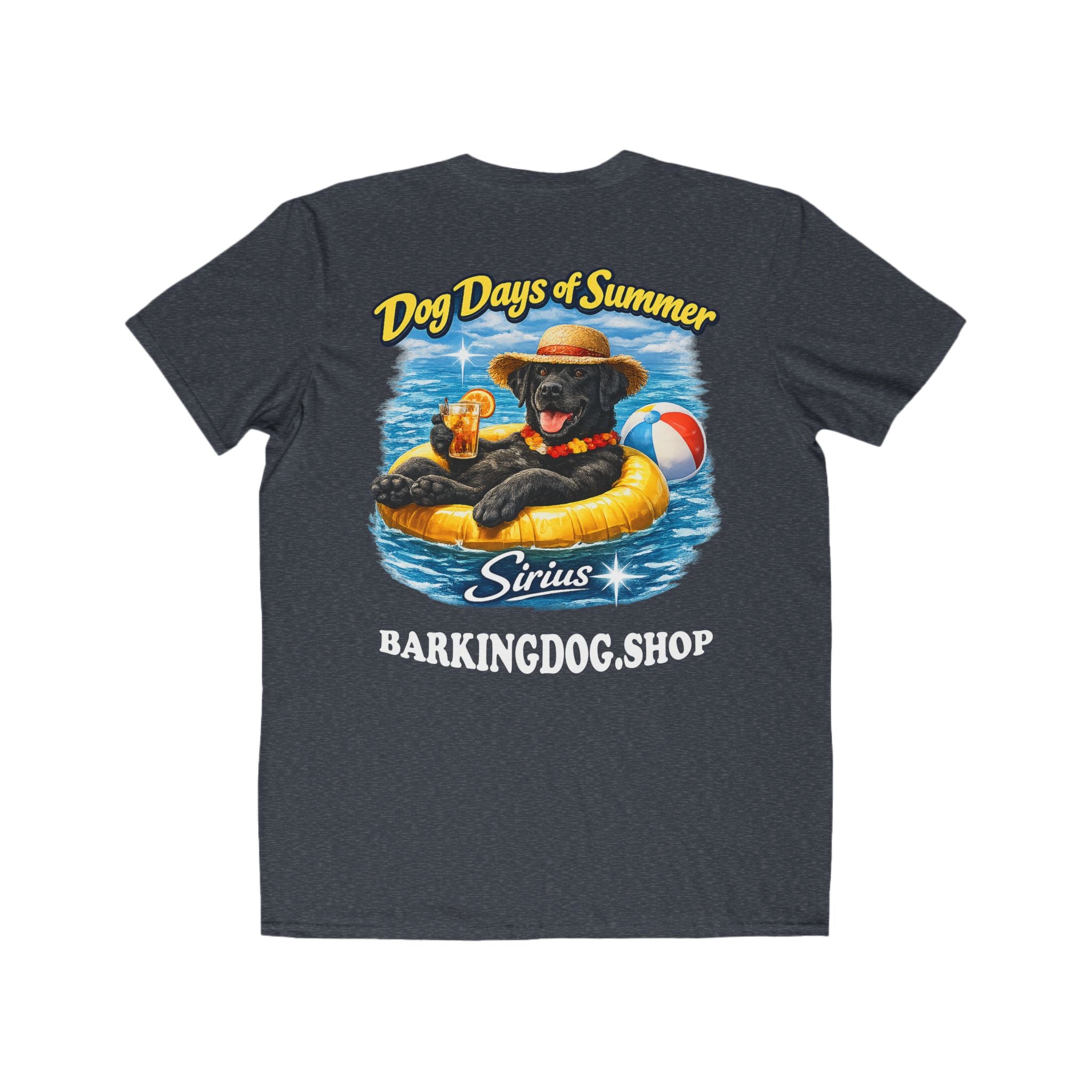 Black Labrador Inner Tube T-Shirt Wag On™ Dog Days of Summer
