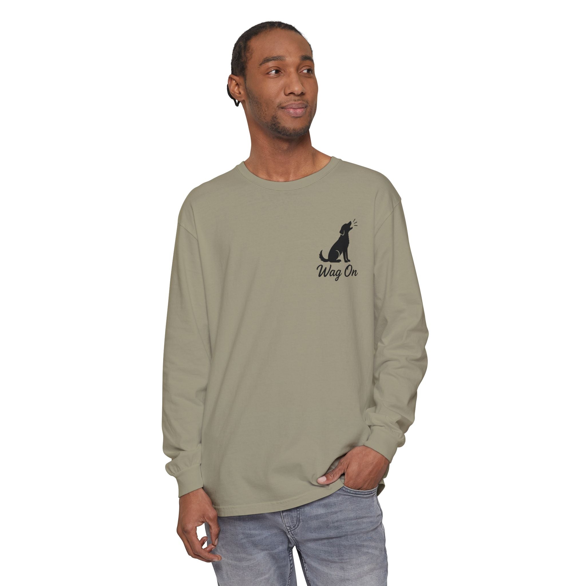 Freedom 250 Grand Prix Long Sleeve T-Shirt — "Wag On" Dog Rally Race Tee