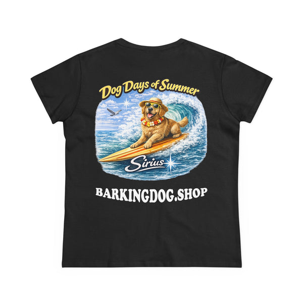 Golden Retriever Dog Surfboard T-Shirt Wag On™ Dog Days of Summer