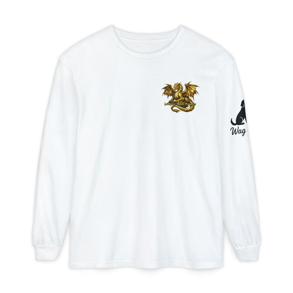 Metal Dragon Long Sleeve Tee — "Intelligence • Muscle • Prosperity"