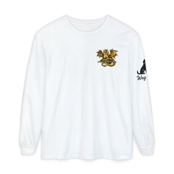 Metal Dragon Long Sleeve Tee — "Intelligence • Muscle • Prosperity"