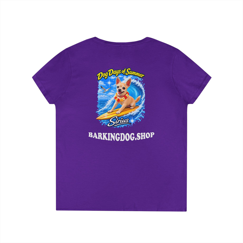 Chihuahua Surfboard T Shirt Dog Days Of Summer Beach Dog Lover Graphic Tee Wag On BarkingDog Shop