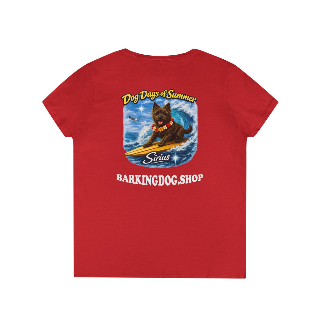 Cairn Terrier Dog Surfboard T-Shirt Wag On™ Dog Days of Summer