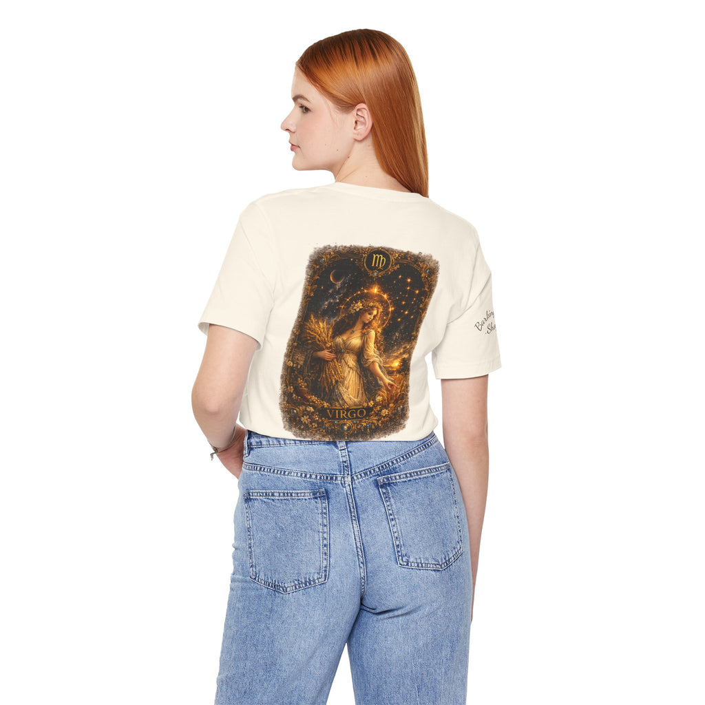 Virgo Zodiac Tee — Illustrated Virgo Goddess Astrology T-Shirt