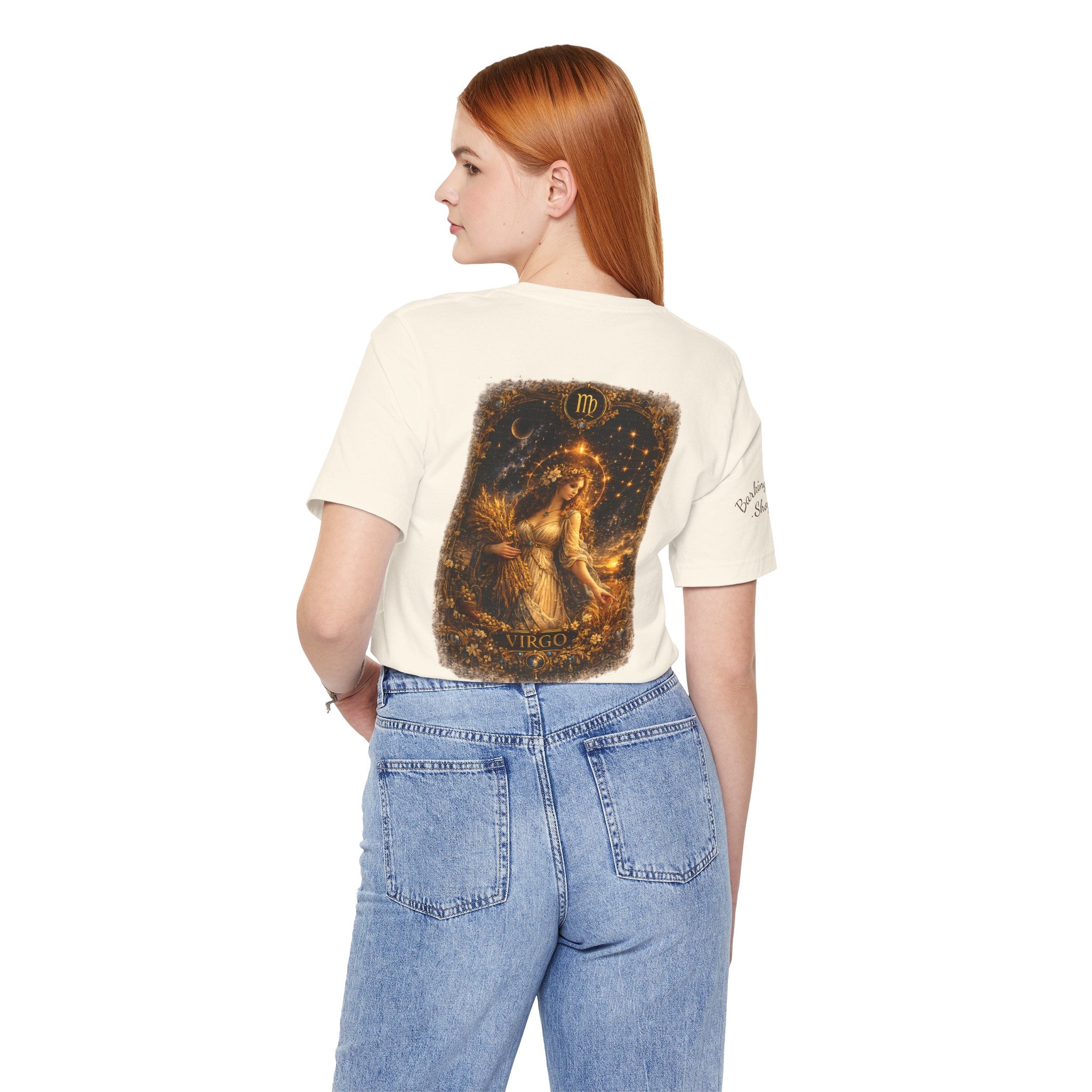 Virgo Zodiac Tee — Illustrated Virgo Goddess Astrology T-Shirt