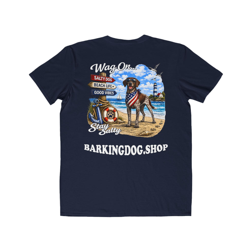 German Shorthair Pointer Dog Beach T Shirt Wag On™ Stay Salty