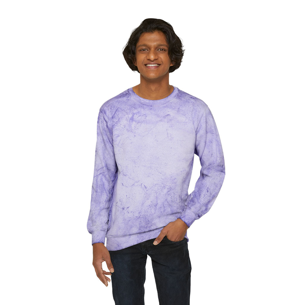 Future City Yellow Tie-Dye Crewneck Sweatshirt