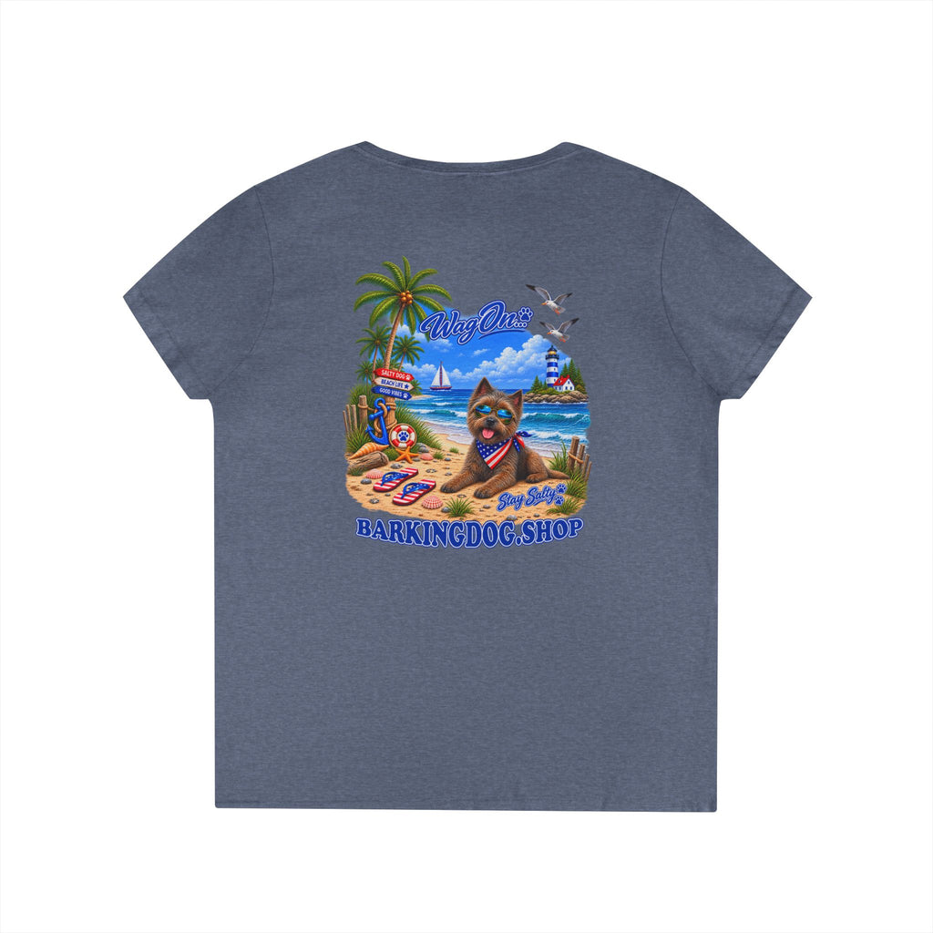 Cairn Terrier Stay Salty T Shirt Beach Collection Salty Pup Beach Life Graphic Tee Wag On BarkingDog Shop