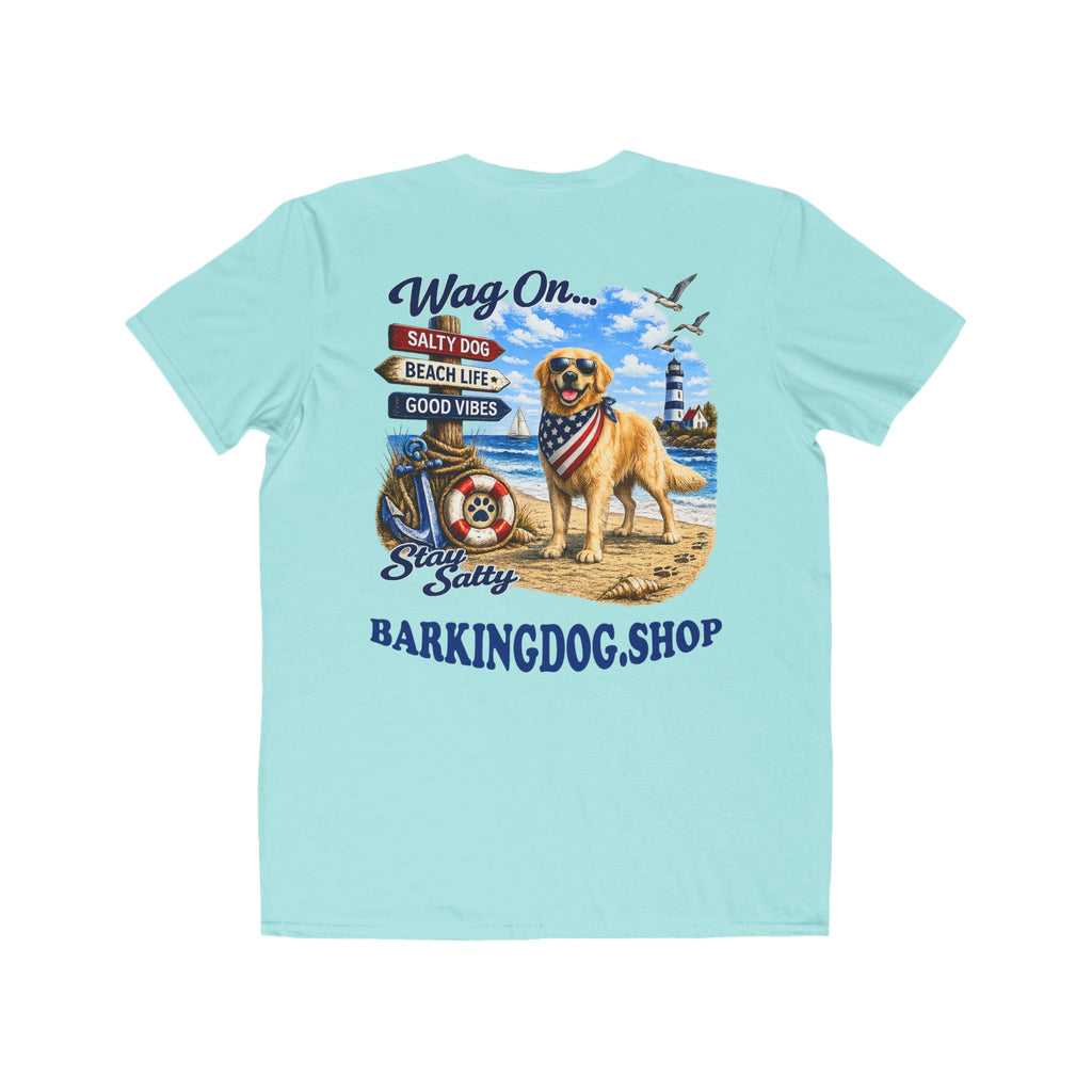 Golden Retriever Dog Beach T Shirt Wag On™ Stay Salty