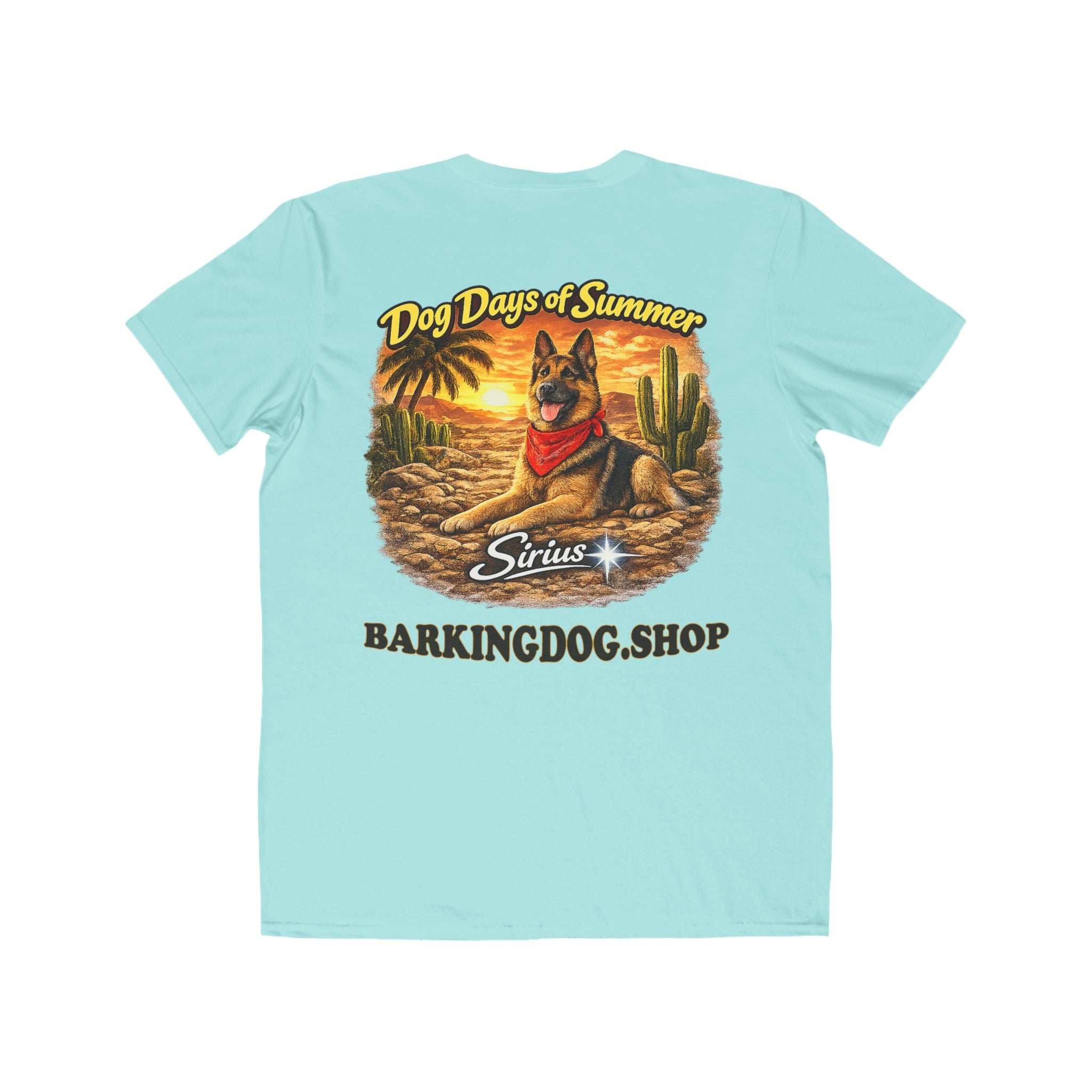 German Shepherd Cactus T-Shirt Wag On™ Dog Days of Summer