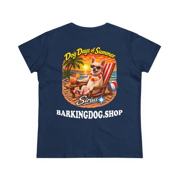Chihuahua Beach Chair T Shirt Dog Days Of Summer Beach Dog Lover Graphic Tee Wag On BarkingDog Shop