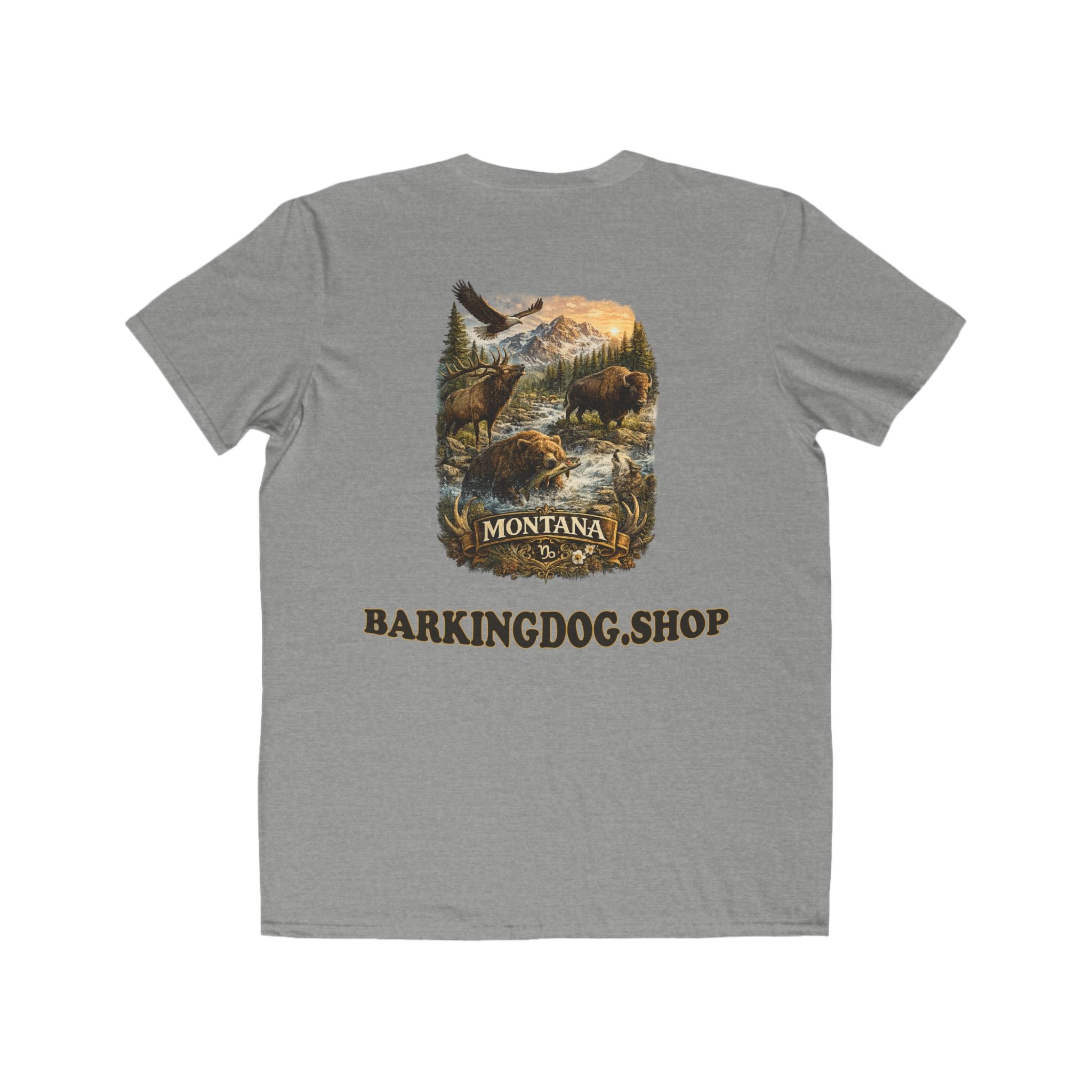 Montana Wilderness Western Graphic Men's T-Shirt