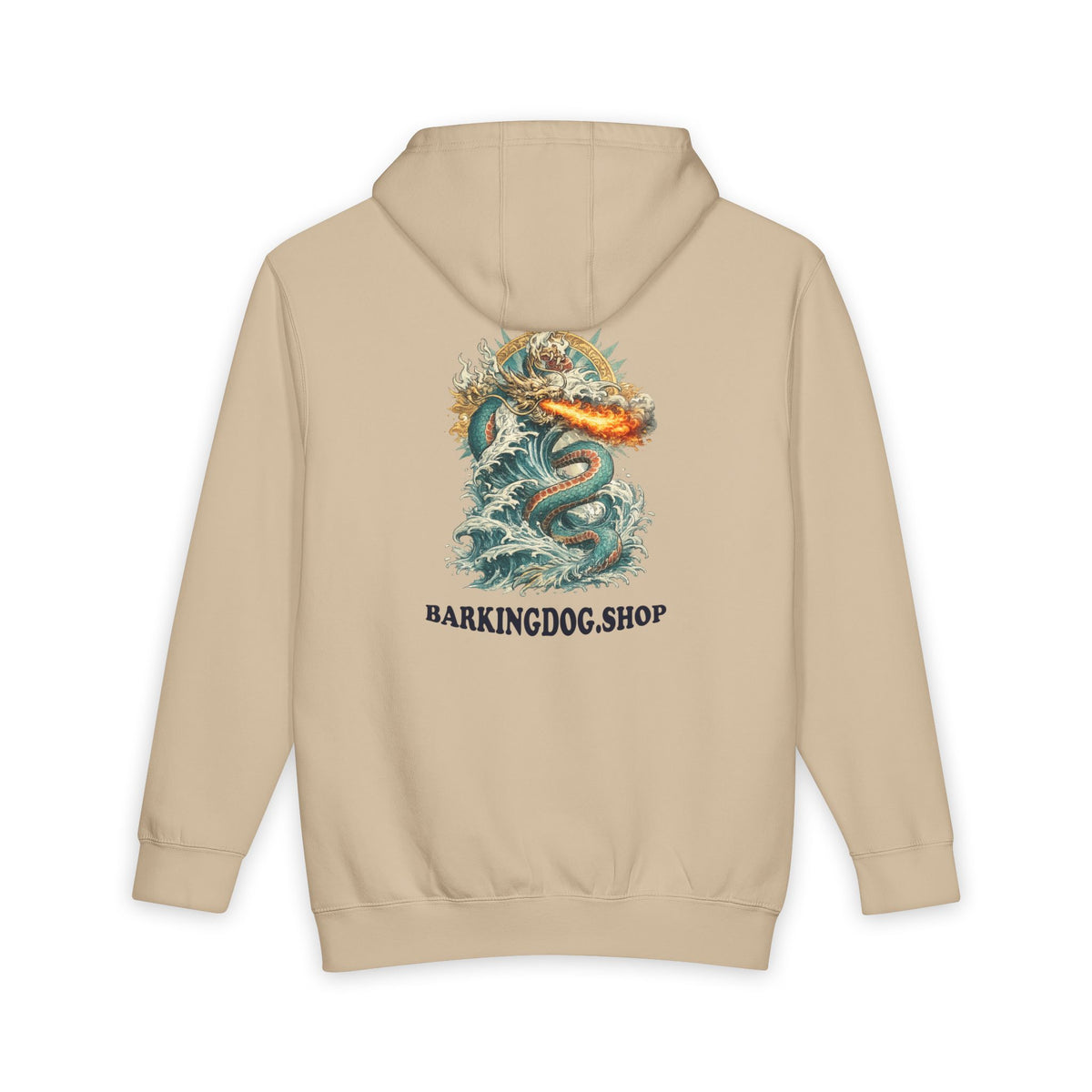 Water Dragon Chinese Zodiac Hoodie Mythical Dragon Graphic Heavyweight Sweatshirt Wag On BarkingDog Shop