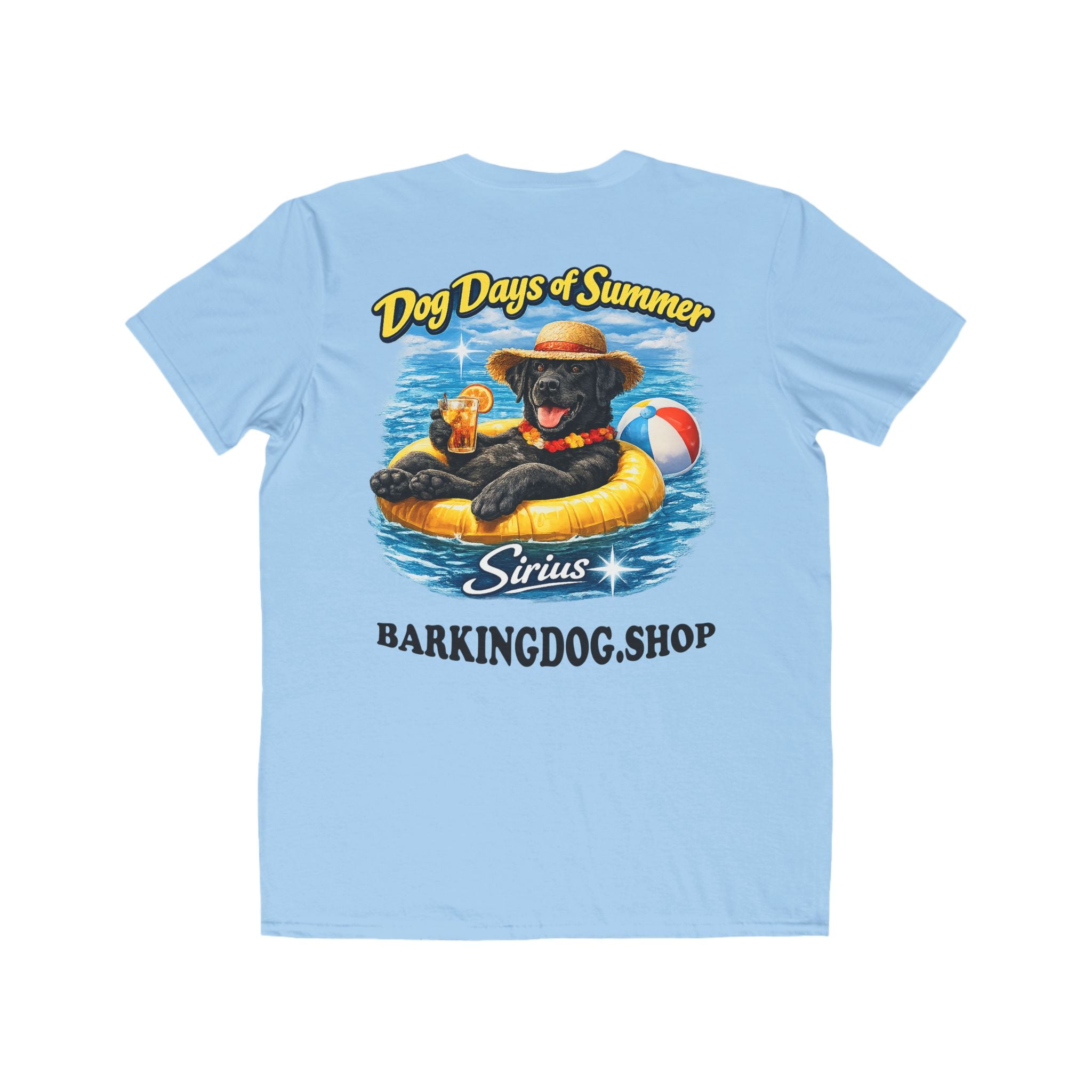 Black Labrador Inner Tube T-Shirt Wag On™ Dog Days of Summer