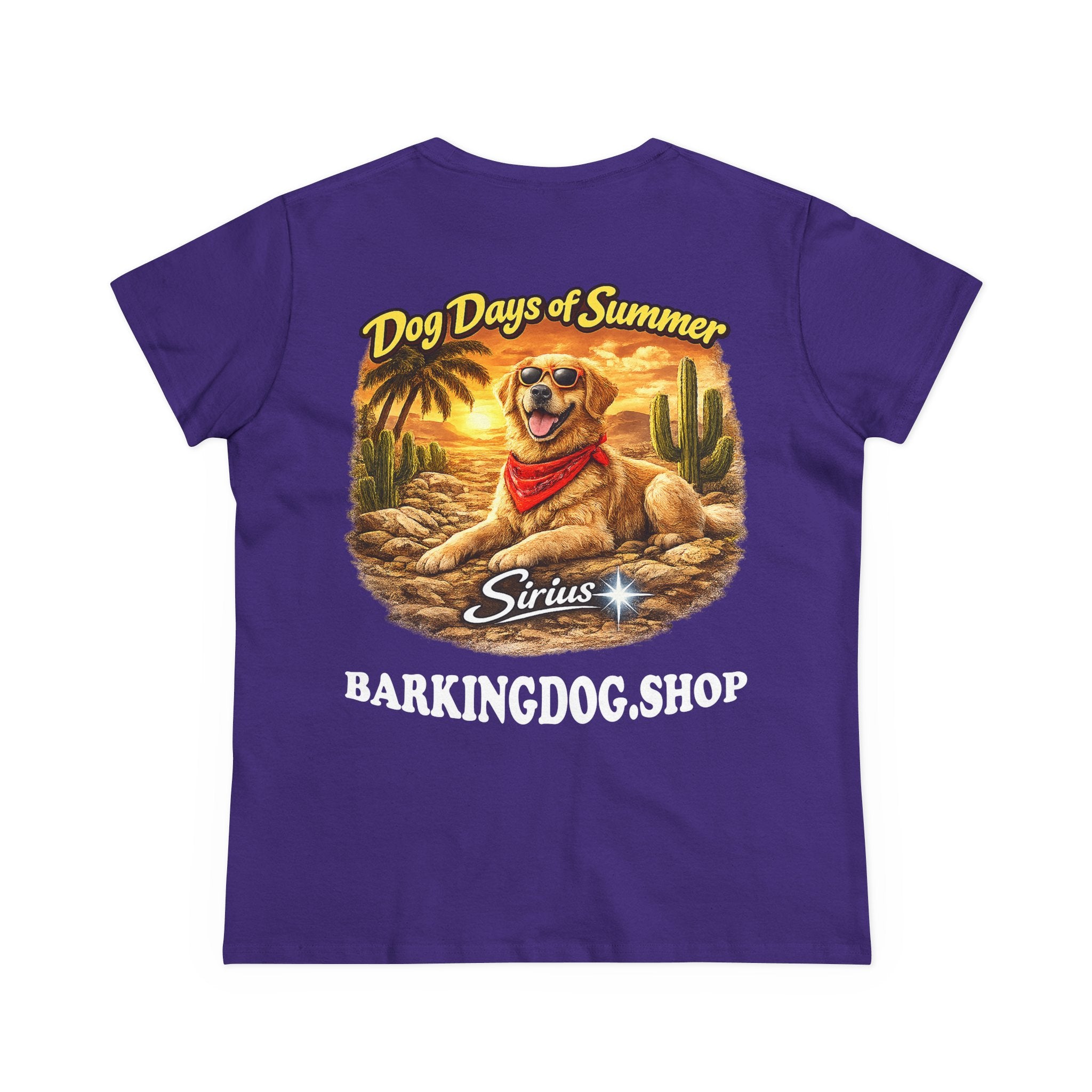 Golden Retriever Dog Cactus T-Shirt Wag On™ Dog Days of Summer
