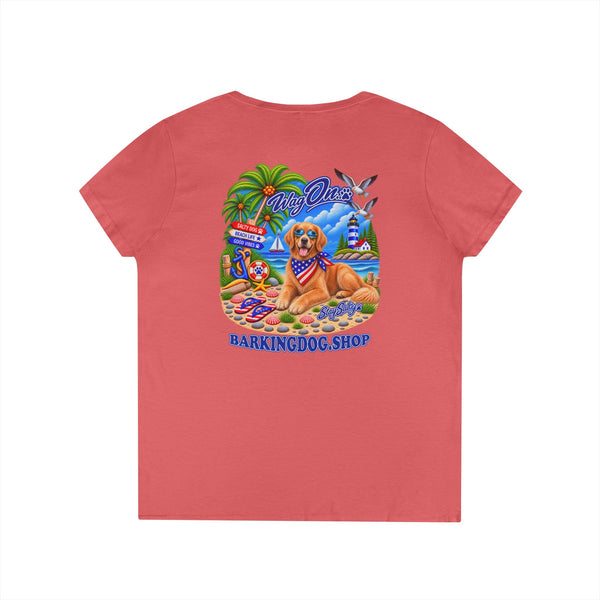 Golden Retriever Stay Salty T Shirt Beach Collection Salty Pup Beach Life Graphic Tee Wag On BarkingDog Shop