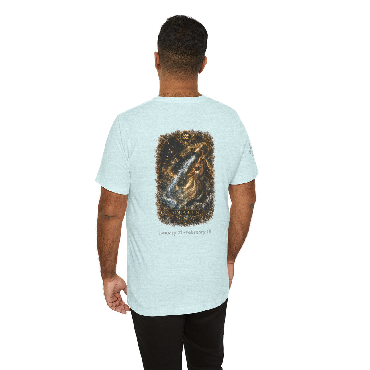 Aquarius Zodiac Tee — Constellation Water Bearer Graphic T-Shirt