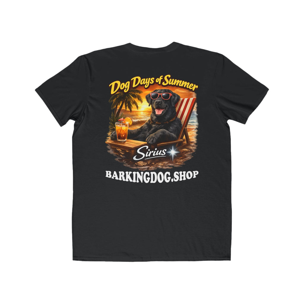 Black Labrador Beach Chair T-Shirt Wag On™ Dog Days of Summer