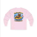 Cairn Terrier Dog Days of Summer Inner Tube Long Sleeve T Shirt Beach Collection Floating Dog Graphic Tee Wag On BarkingDog Shop