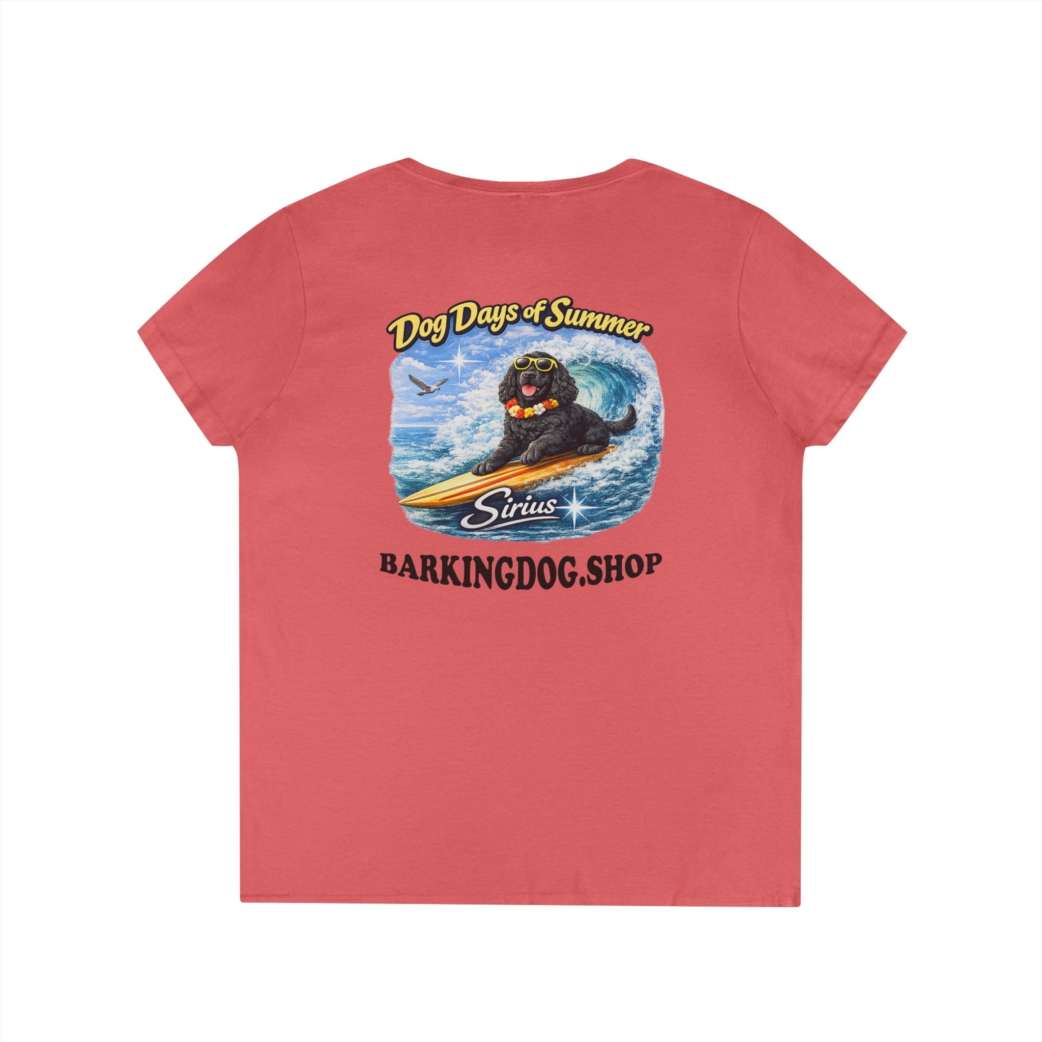 Cocker Spaniel Dog Surfboard T-Shirt Wag On™ Dog Days of Summer