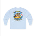 French Bulldog Dog Days of Summer Inner Tube Long Sleeve T Shirt Beach Collection Floating Dog Graphic Tee Wag On BarkingDog Shop