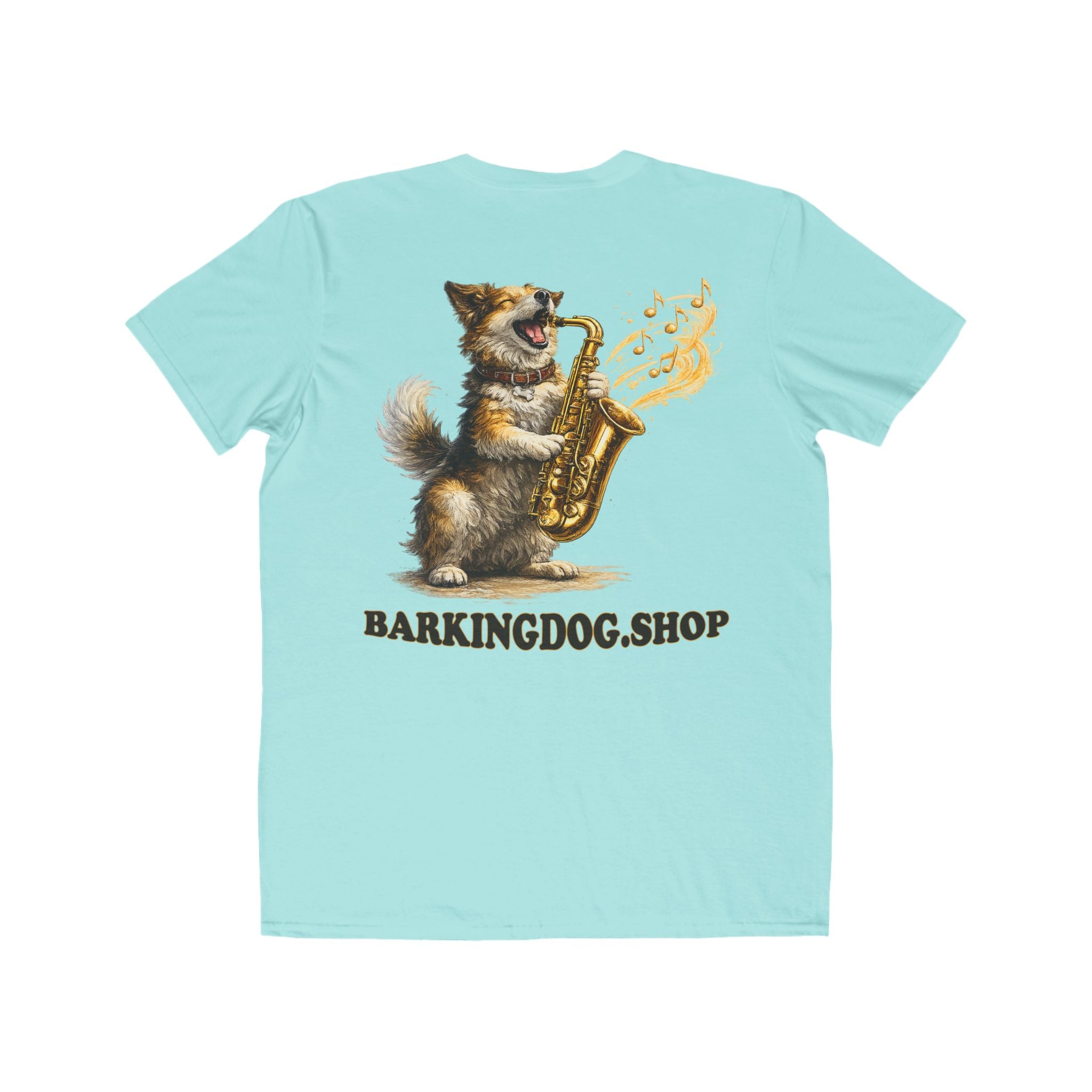 Saxophone Dog T Shirt Music Collection Funny Dog Saxophone Music Graphic Tee Wag On BarkingDog Shop