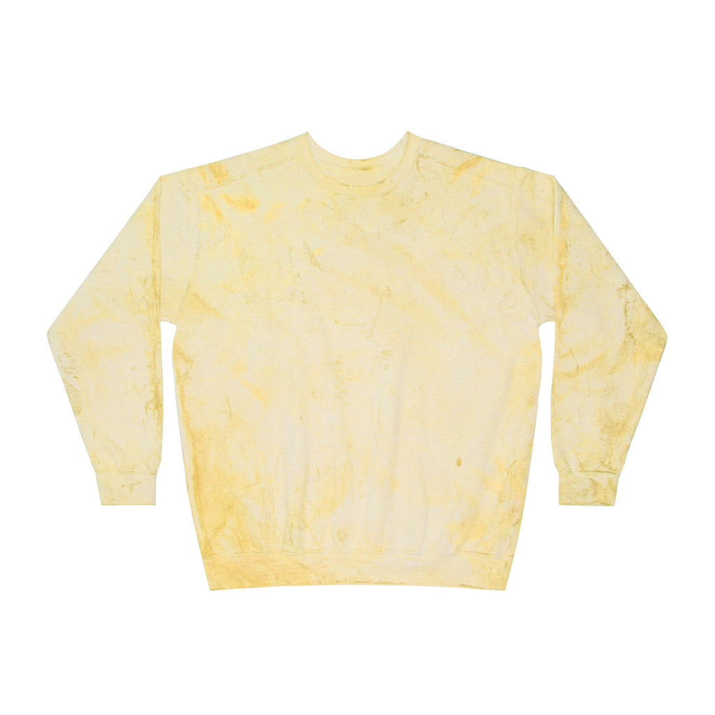 Future City Yellow Tie-Dye Crewneck Sweatshirt