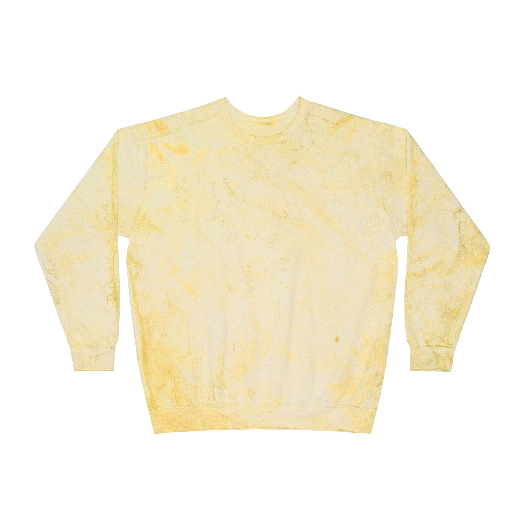 Future City Yellow Tie-Dye Crewneck Sweatshirt