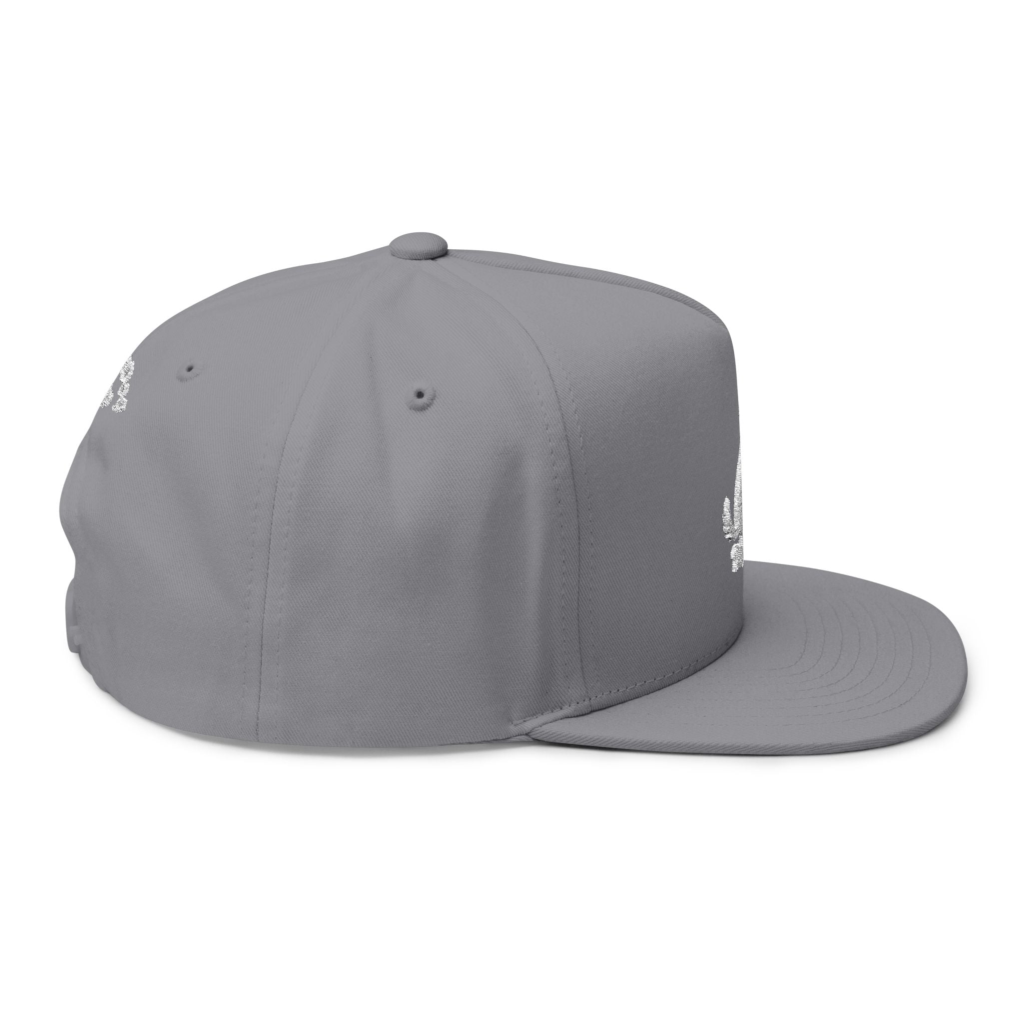 Embroidered Wag On Dog Lovers Flat Bill Cap