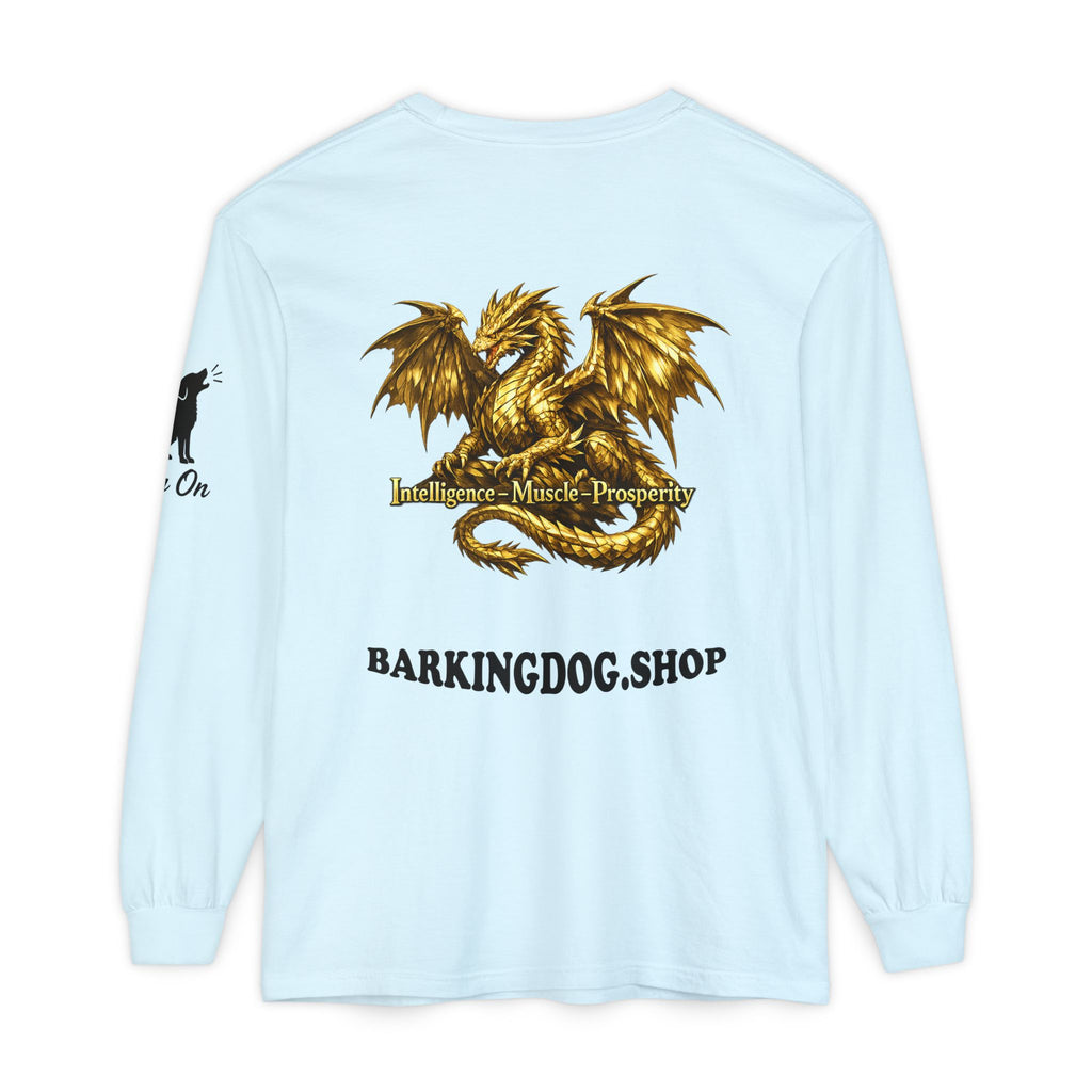 Metal Dragon Long Sleeve Tee — "Intelligence • Muscle • Prosperity"
