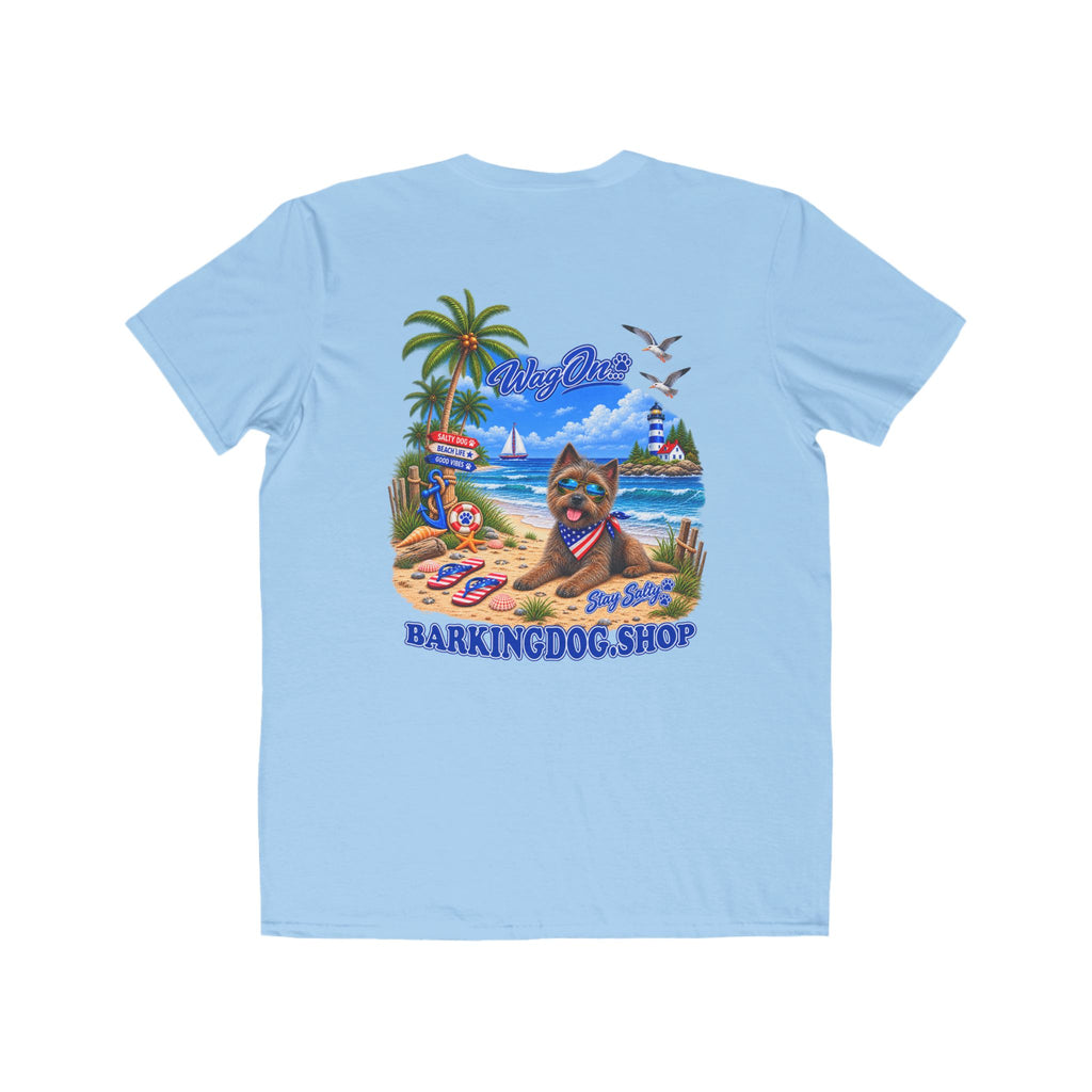 Cairn Terrier Stay Salty T Shirt Beach Collection Salty Pup Beach Life Graphic Tee Wag On BarkingDog Shop