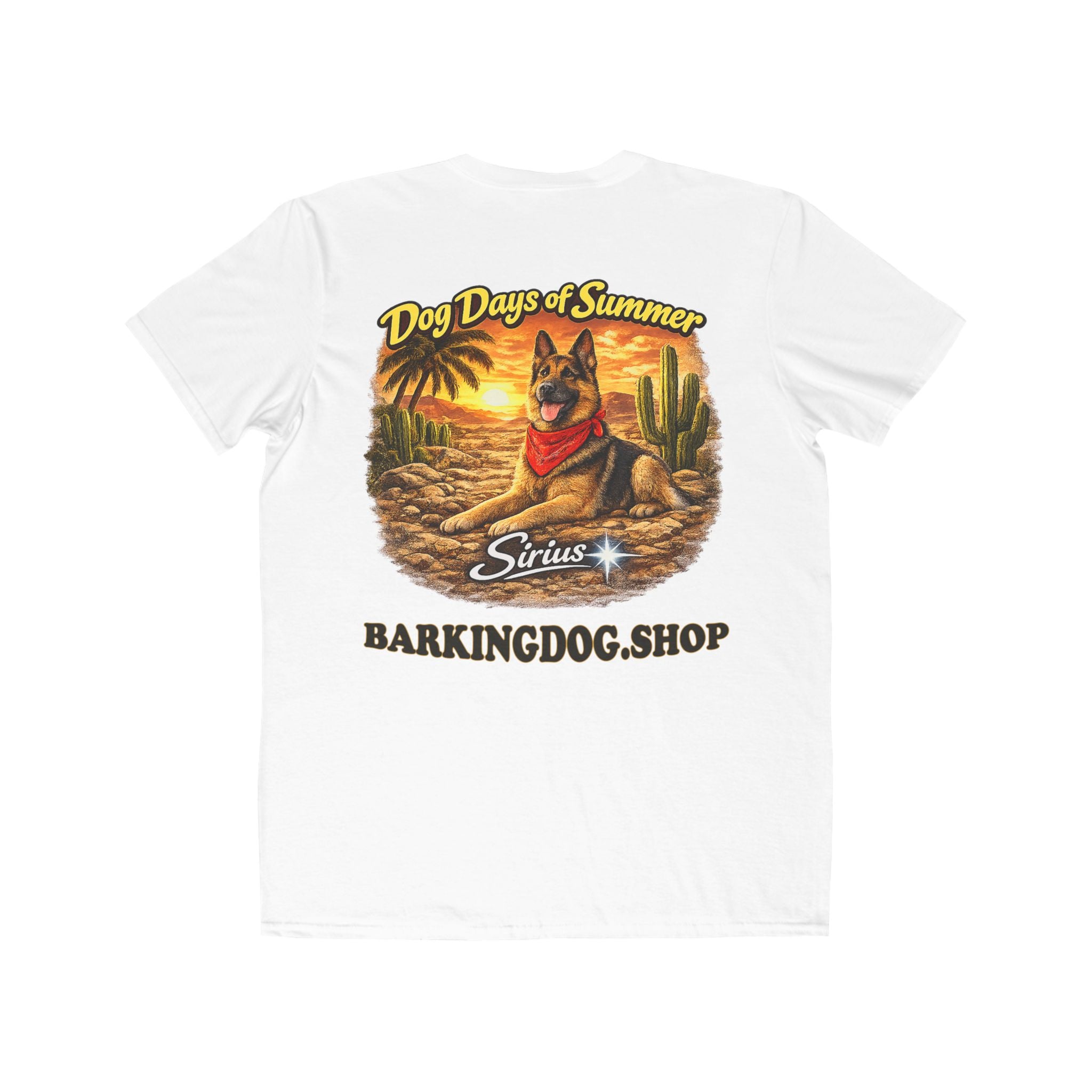 German Shepherd Cactus T-Shirt Wag On™ Dog Days of Summer
