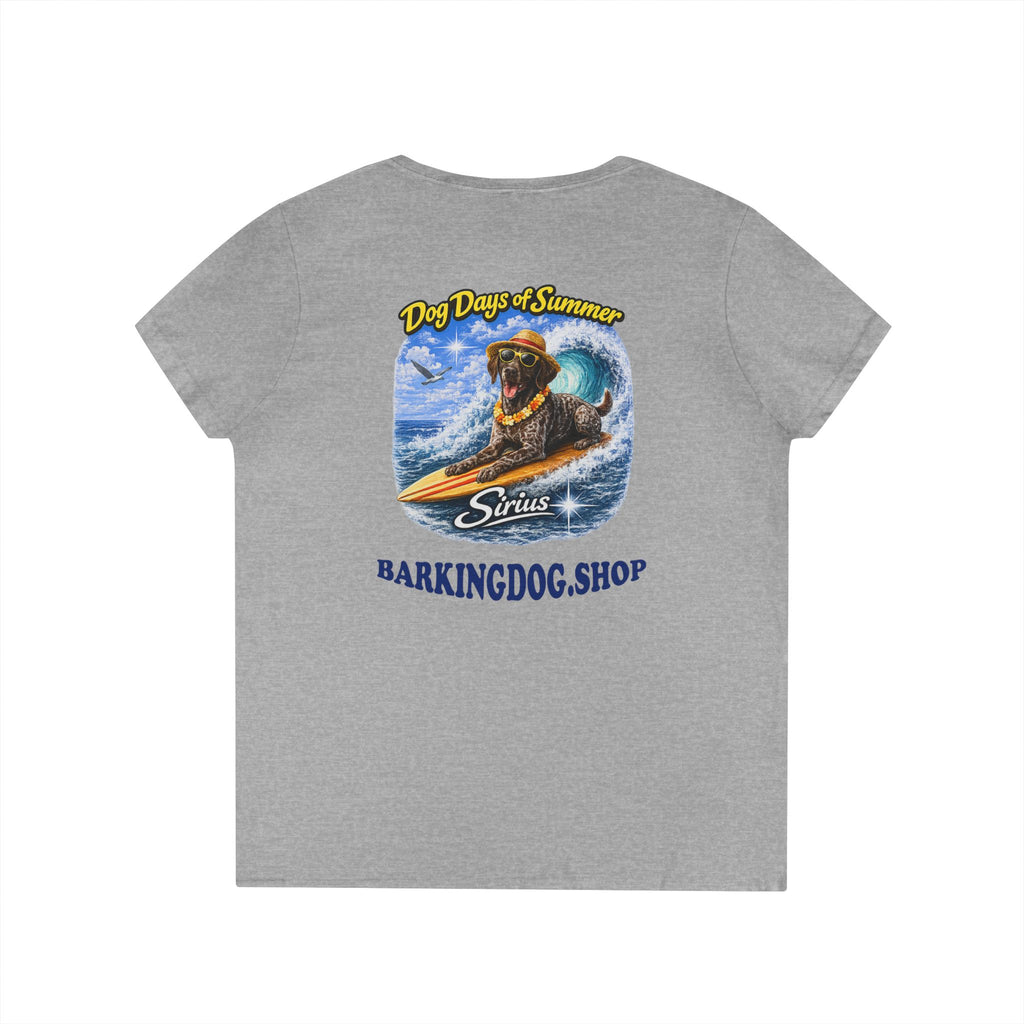 German Shorthair Pointer Surfboard T-Shirt Wag On™ Dog Days of Summer