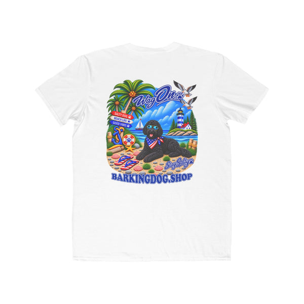 Black Bernedoodle Stay Salty T Shirt Beach Collection Salty Pup Beach Life Graphic Tee Wag On BarkingDog Shop