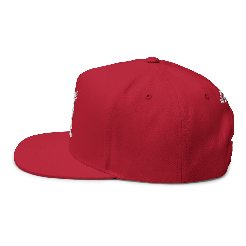 Embroidered Wag On Dog Lovers Flat Bill Cap