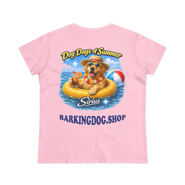 Golden Retriever Dog Inner Tube T-Shirt Wag On™ Dog Days of Summer