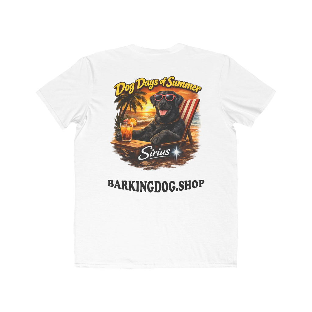 Black Labrador Beach Chair T-Shirt Wag On™ Dog Days of Summer