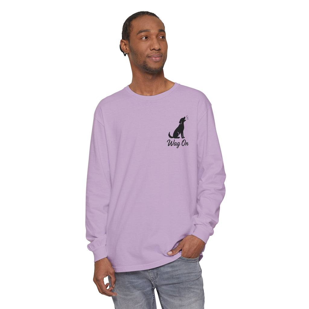 Freedom 250 Grand Prix Long Sleeve T-Shirt — "Wag On" Dog Rally Race Tee