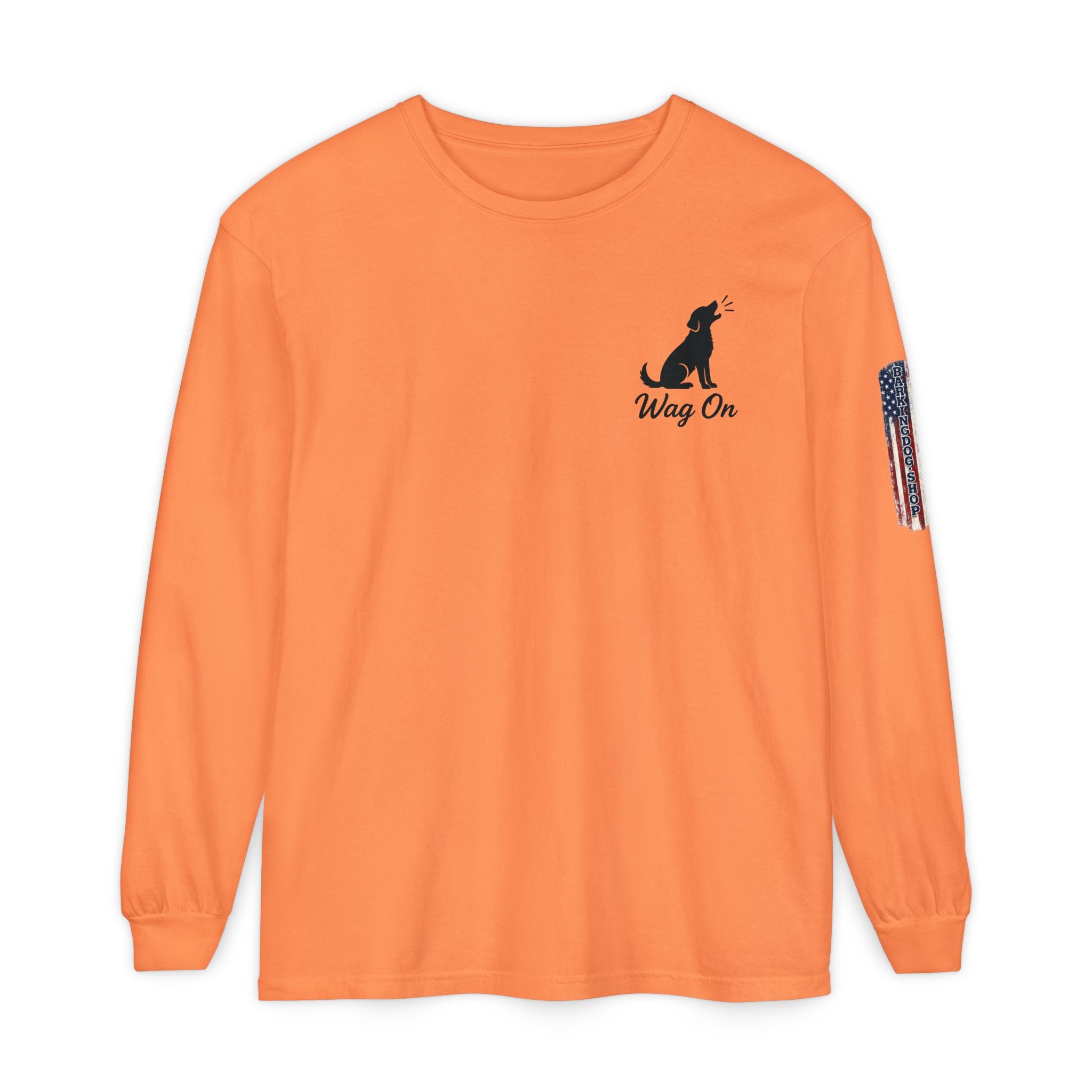 New York Knicks 2026 NBA Champions Long Sleeve T‑Shirt — 'Wag On' Dog Logo