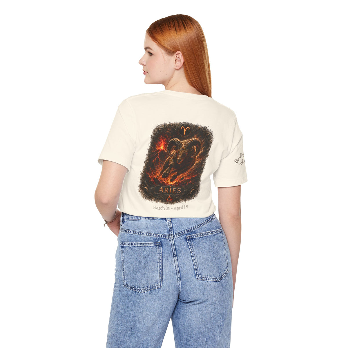 Aries Fire Ram Zodiac T‑Shirt — Bold Astrological Graphic Tee