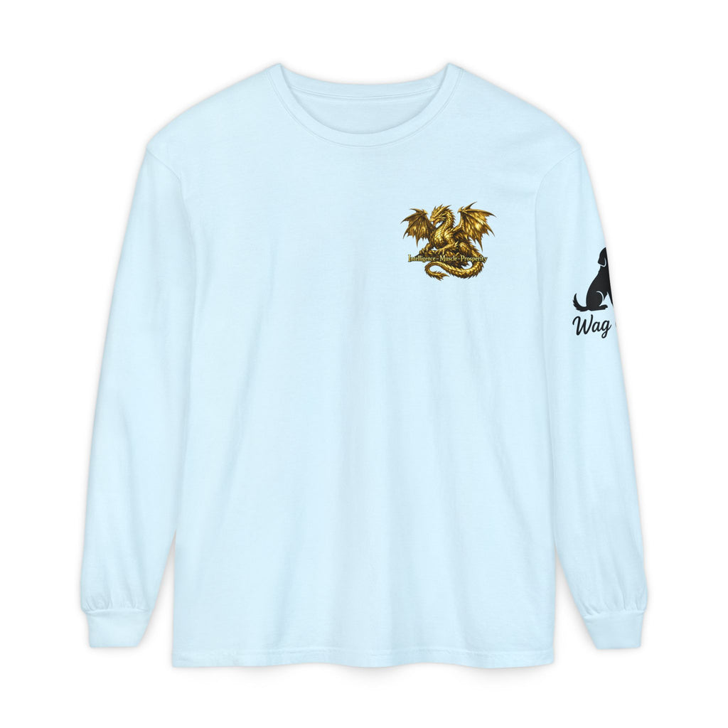 Metal Dragon Long Sleeve Tee — "Intelligence • Muscle • Prosperity"