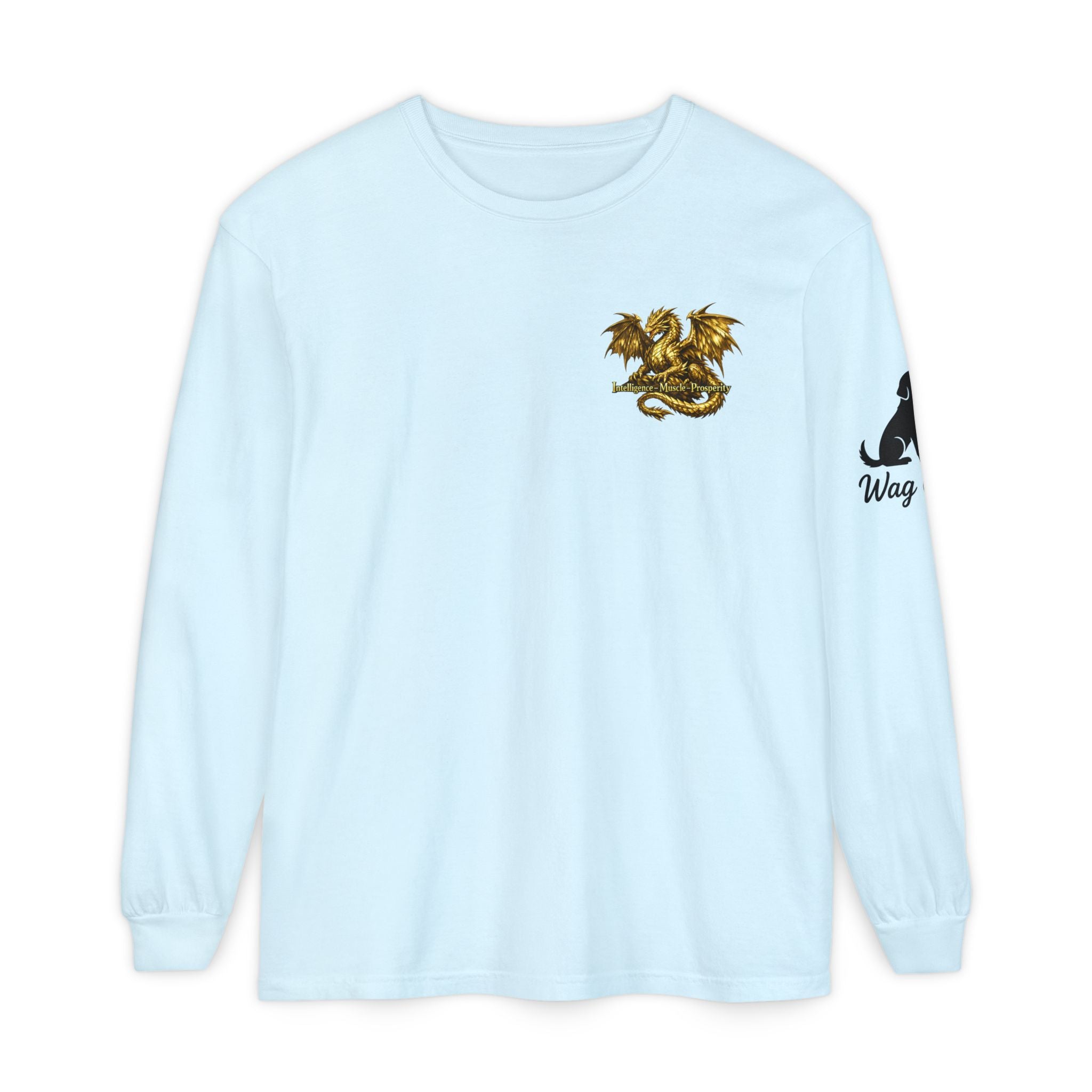Metal Dragon Long Sleeve Tee — "Intelligence • Muscle • Prosperity"