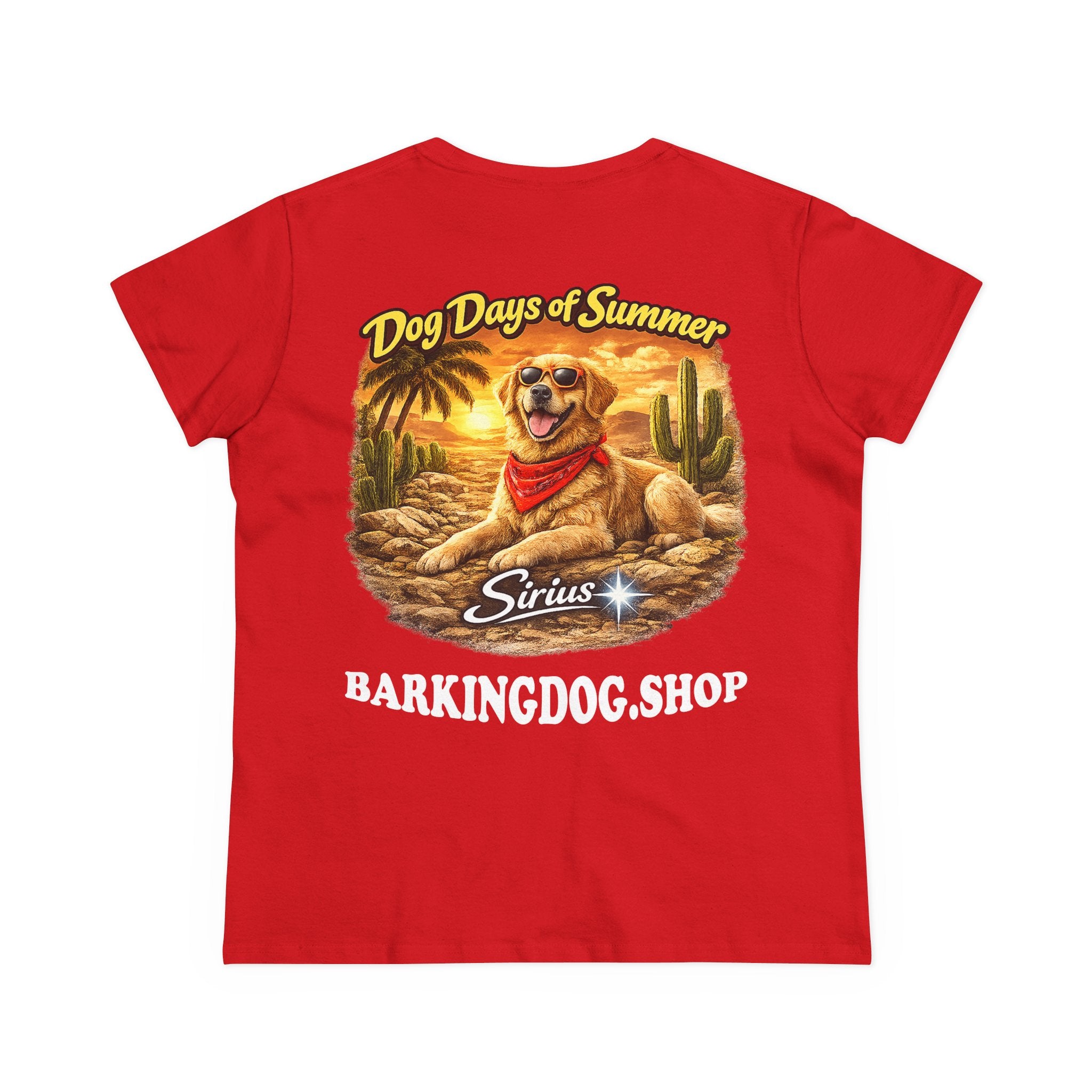 Golden Retriever Dog Cactus T-Shirt Wag On™ Dog Days of Summer